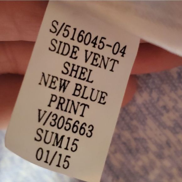 GAP Sleeveless Cotton Shell Tank XS Blue NWT - Picture 5 of 6